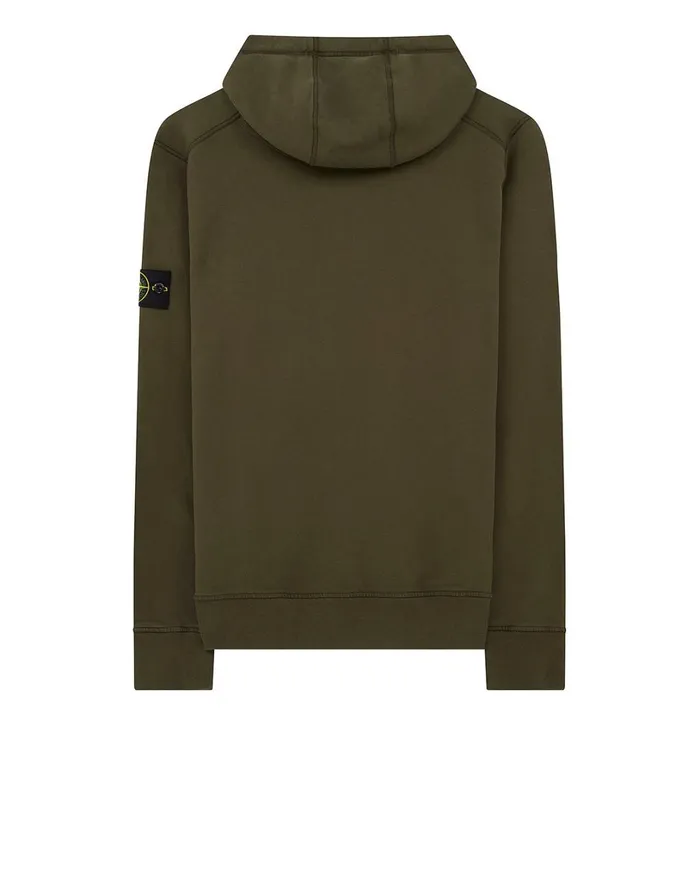 Mens 64120 Hooded Sweatshirt In Dark Forest Stone Island Sweatshirts