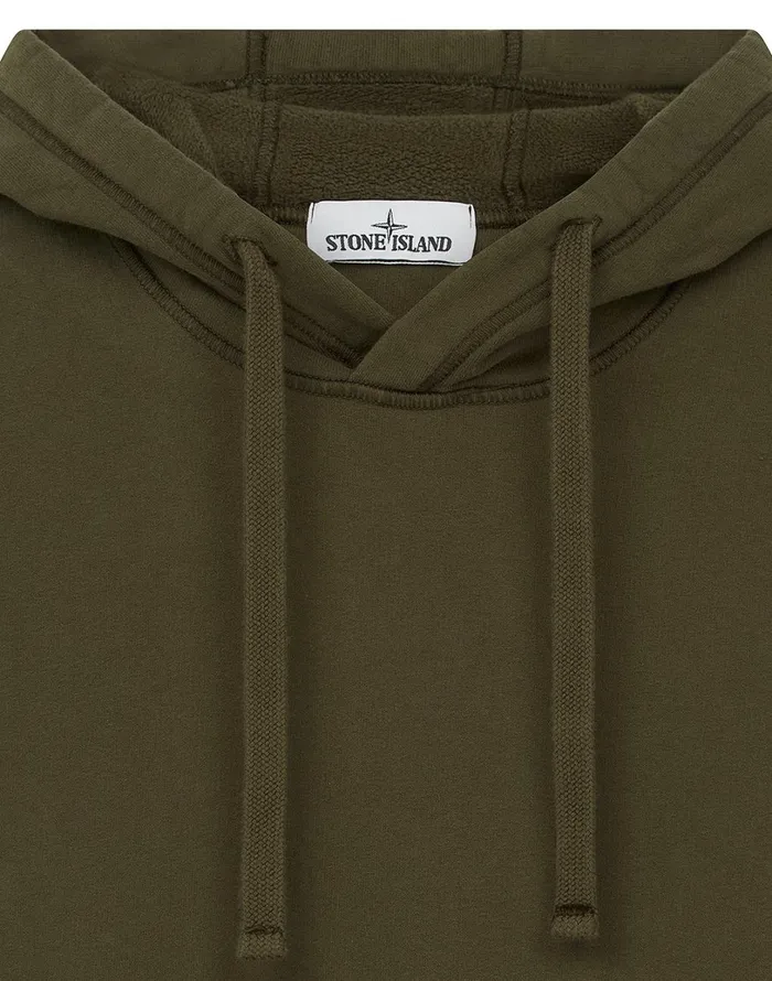 Mens 64120 Hooded Sweatshirt In Dark Forest Stone Island Sweatshirts