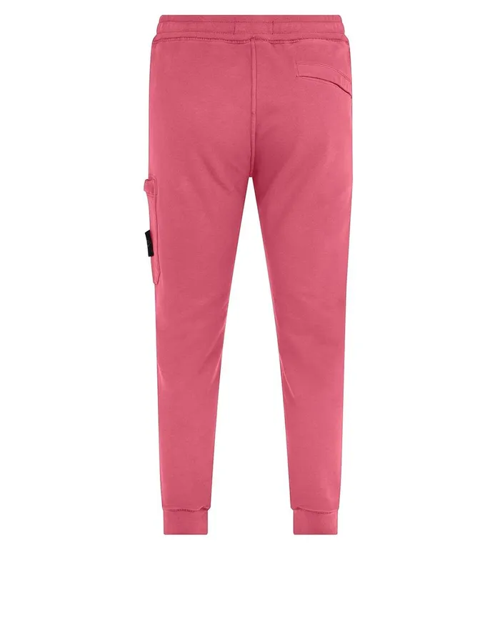 Mens 64520 Fleece Pants In Pink Stone Island Trousers