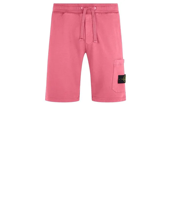 Mens 64620 Fleece Shorts In Pink Stone Island Shorts