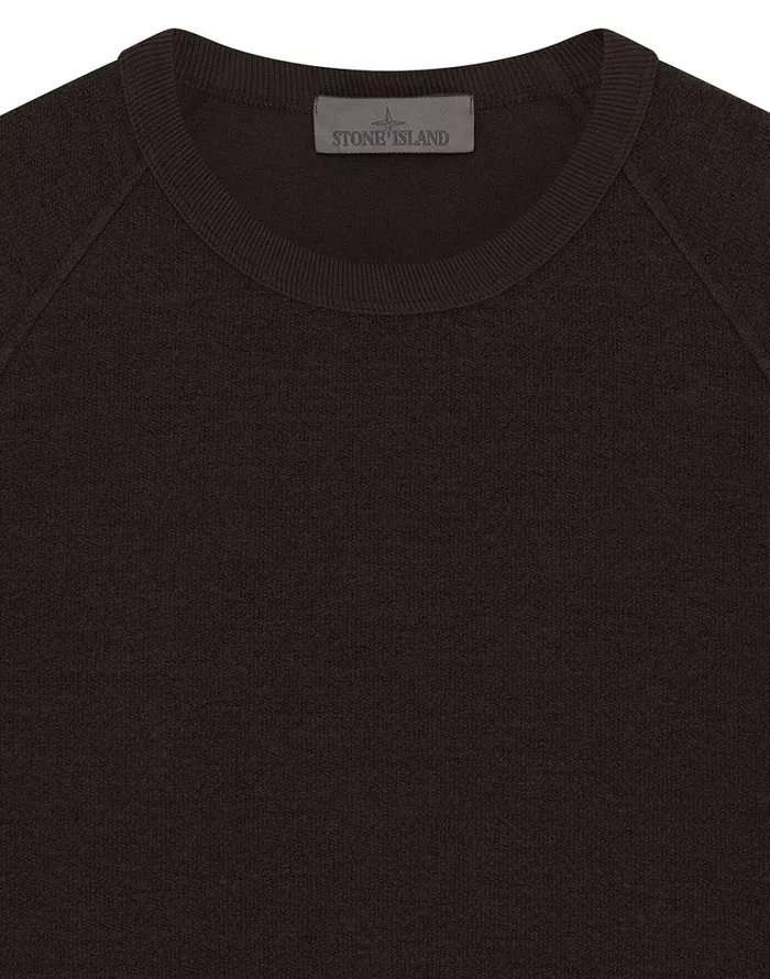 Mens 654F5 Crewneck Sweatshirt In Dark Brown Stone Island Sweatshirts