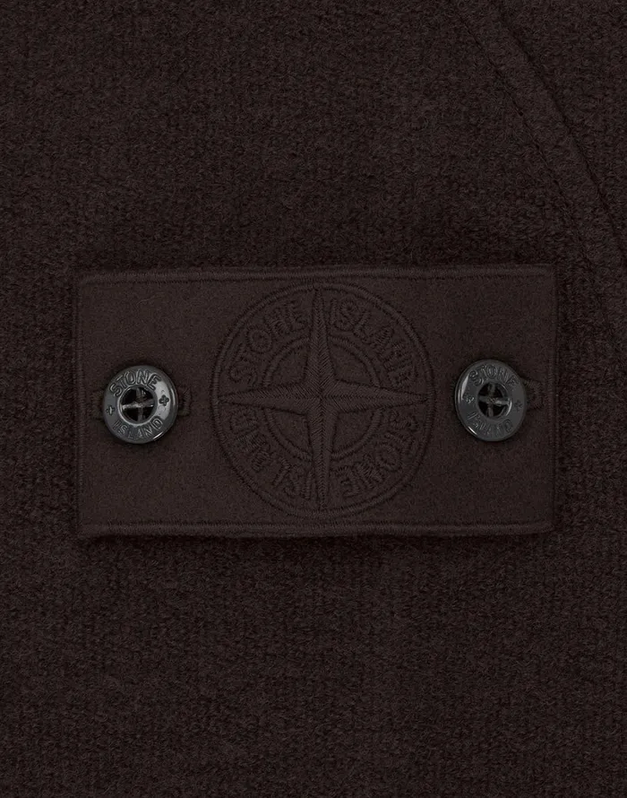 Mens 654F5 Crewneck Sweatshirt In Dark Brown Stone Island Sweatshirts