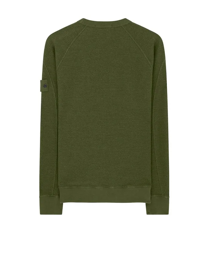 Mens 654F5 Crewneck Sweatshirt In Khaki Stone Island Sweatshirts