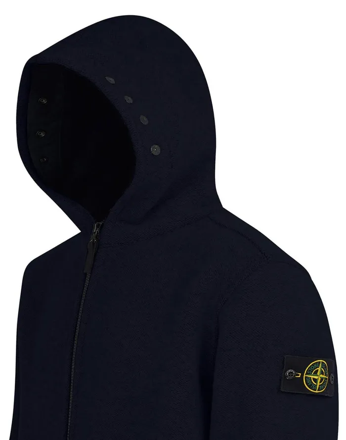 Mens 71252 Panno Jacquard Duffle Coat In Marine Blue Stone Island Coats 038 Jackets