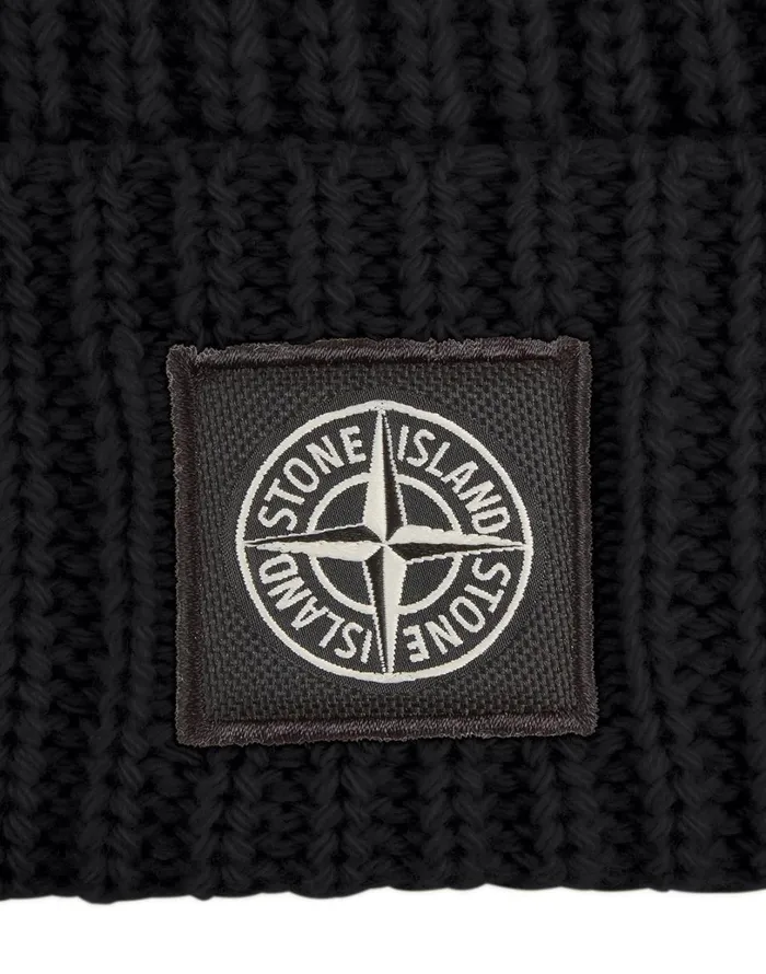 Mens N10B5 Beanie In Charcoal Stone Island Caps 038 Beanies