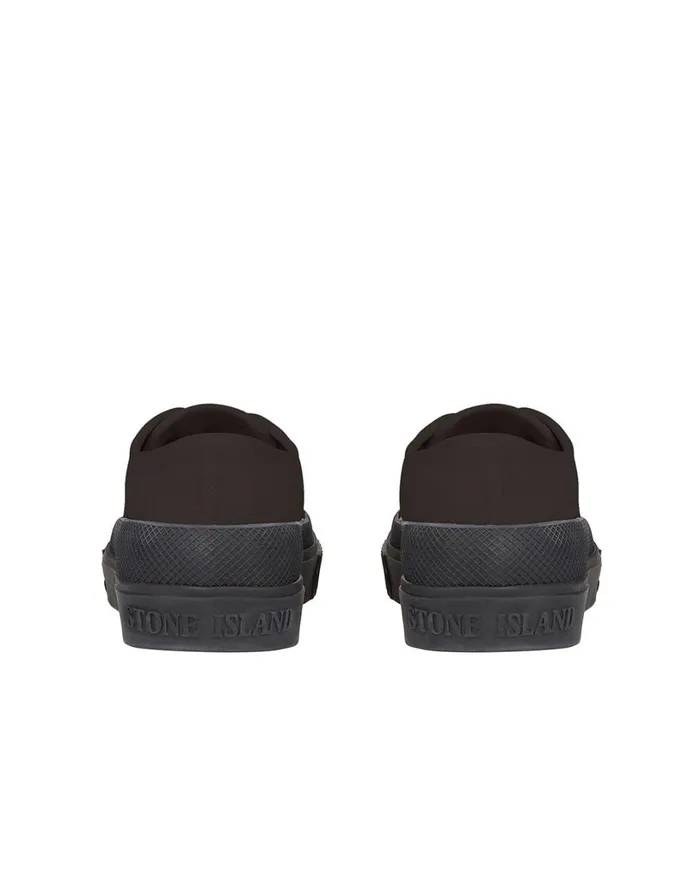 Mens S0165 Suede Deck Deck Shoe In Black Stone Island Footwear