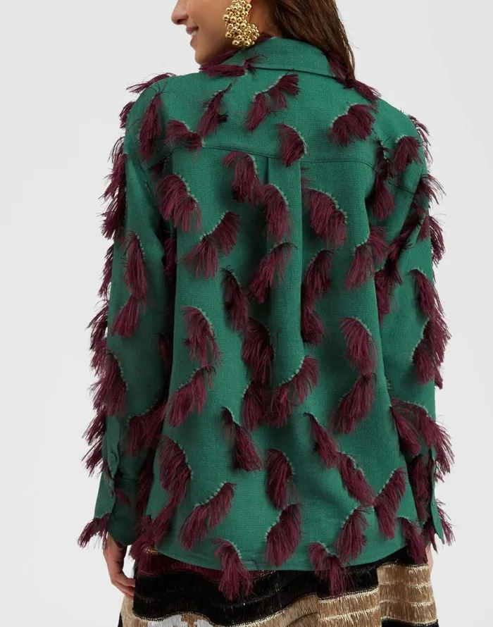 Milano Jacket Hotspot Emerald Women La Double J Outerwear Milano Jacket Hotspot Emerald Women La Double J Outerwear