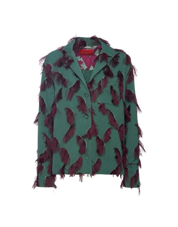 Milano Jacket Hotspot Emerald Women La Double J Outerwear Milano Jacket Hotspot Emerald Women La Double J Outerwear