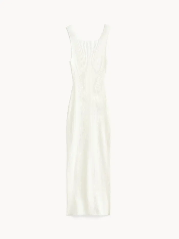Milelo Maxi Dress Soft White Women By Malene Birger Knitwear