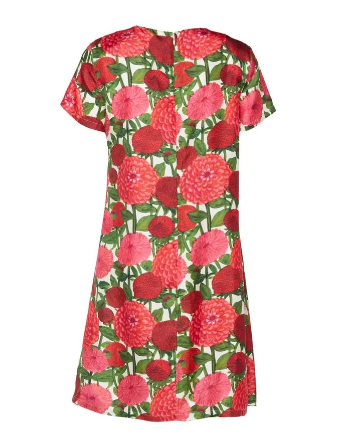 Mini Swing Dress Pink Dahlias Women La Double J Dresses Mini Swing Dress Pink Dahlias Women La Double J Dresses