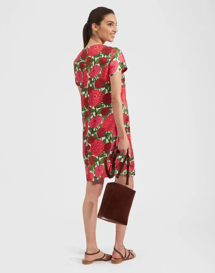 Mini Swing Dress Pink Dahlias Women La Double J Dresses Mini Swing Dress Pink Dahlias Women La Double J Dresses