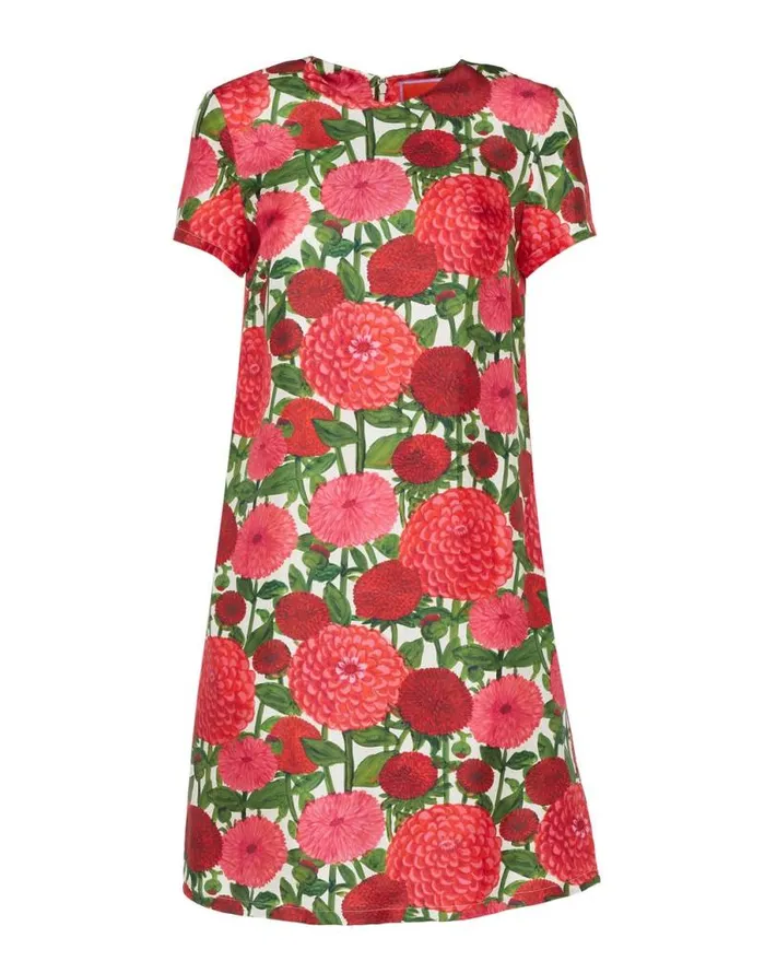 Mini Swing Dress Pink Dahlias Women La Double J Dresses Mini Swing Dress Pink Dahlias Women La Double J Dresses