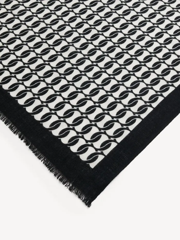 Monlas Wool Scarf Black Women By Malene Birger Scarves