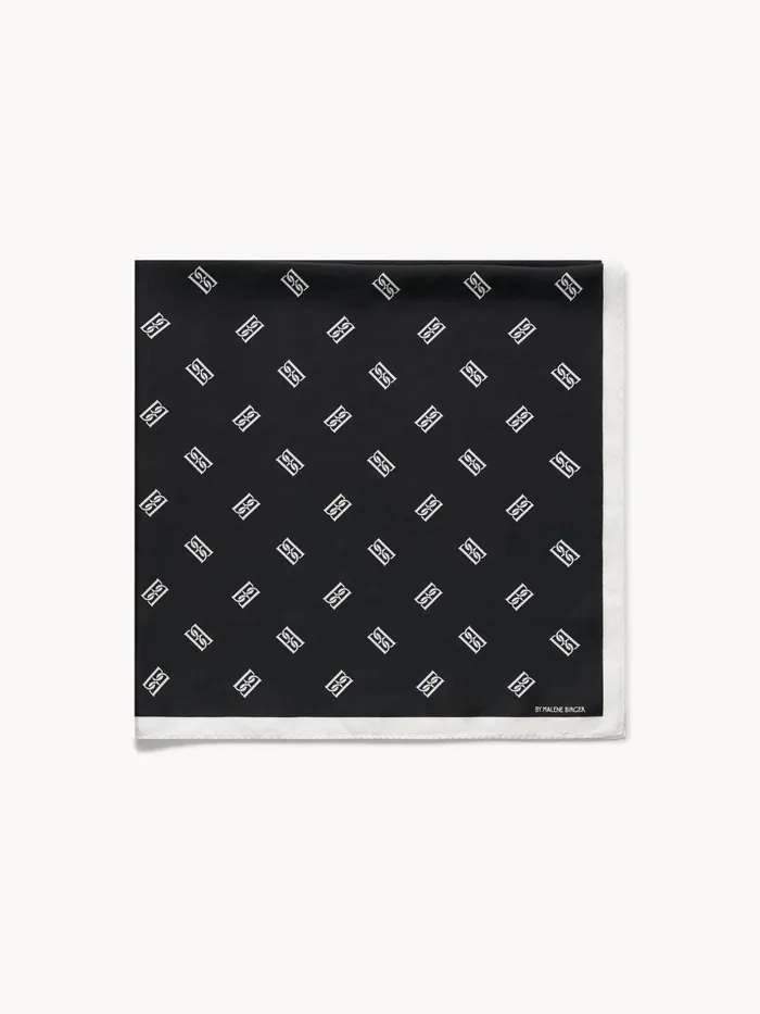 Monnas Silk Scarf Black Women By Malene Birger Scarves