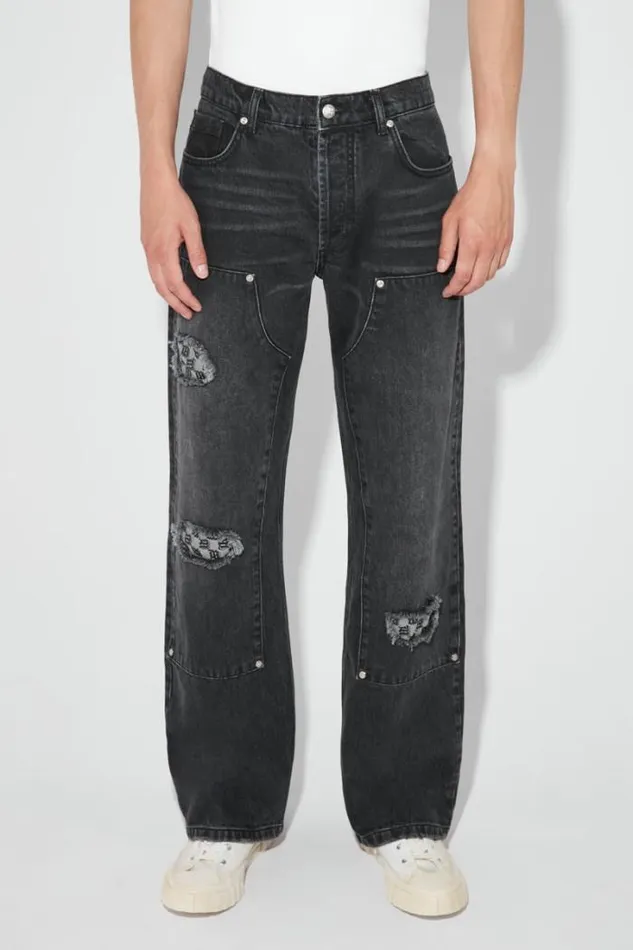 Monogram Carpenter Trousers Black Men MISBHV Trousers