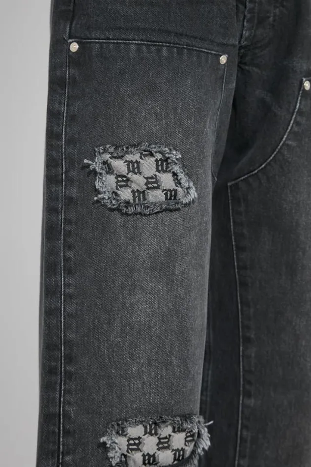 Monogram Carpenter Trousers Black Men MISBHV Trousers