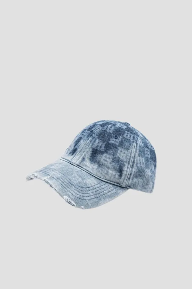 Monogram Denim Cap Blue WomenMen MISBHV Hats