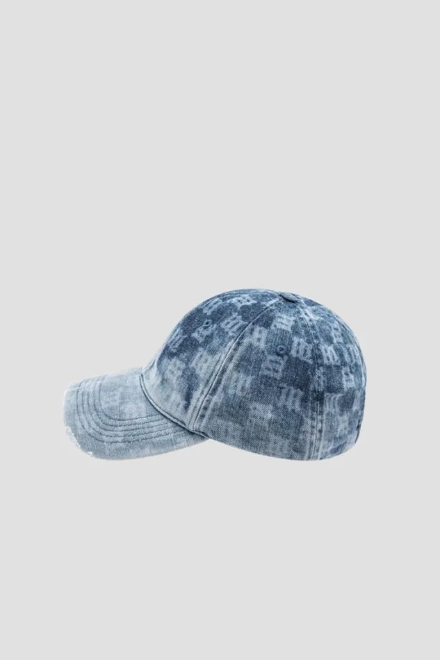 Monogram Denim Cap Blue WomenMen MISBHV Hats