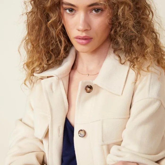 MONROW JACKETS Safari Jacket Off White 8211 Shop