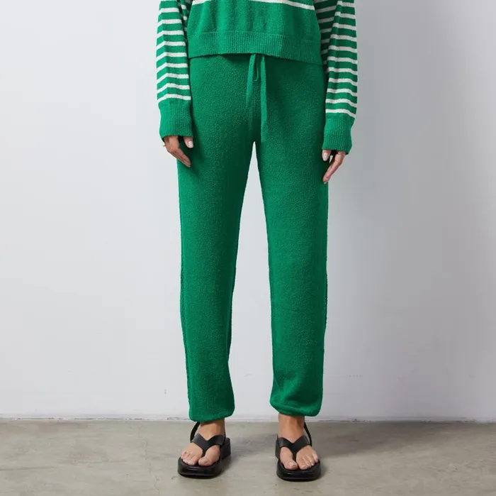 MONROW KNITS Boucle Knit Vintage Sweat Parsley 8211 Shop