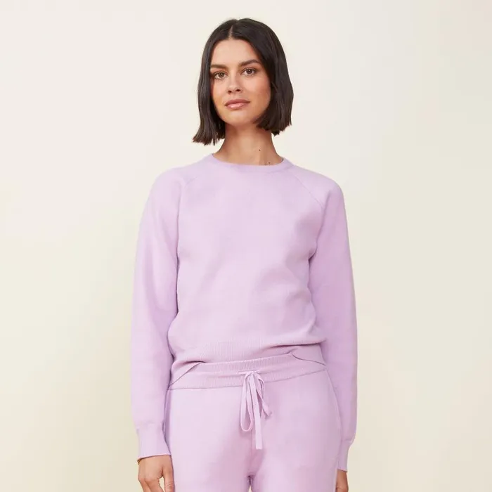 MONROW KNITS Soft Knit Raglan Sweater Lavandula 8211 Shop
