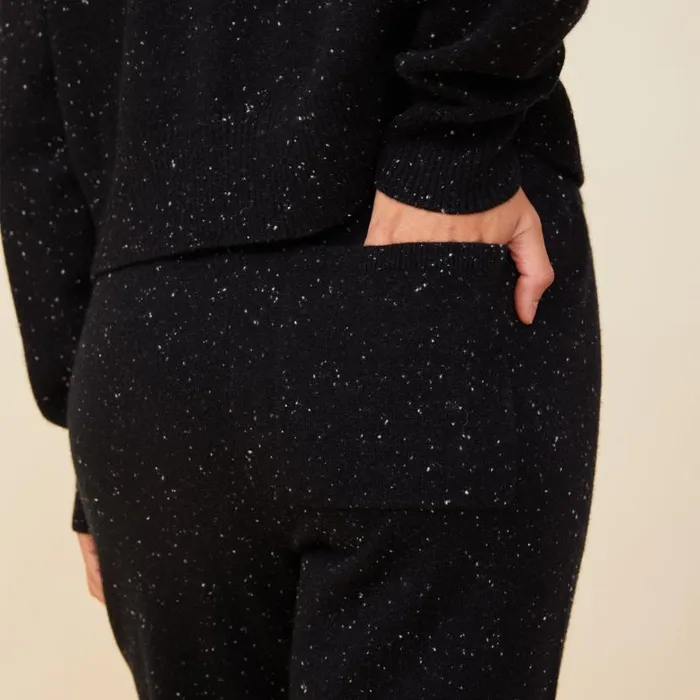 MONROW SWEATS Neps Cashmere Oversize Sweat Black 8211 Shop