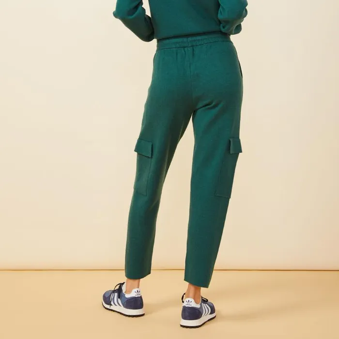 MONROW SWEATS Soft Knit Cargo Jogger Evergreen 8211 Shop