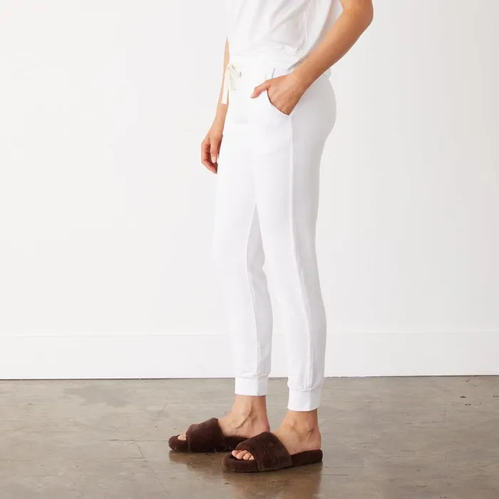 MONROW SWEATS Supersoft Fleece Girlfriend Sweats White 8211 Shop