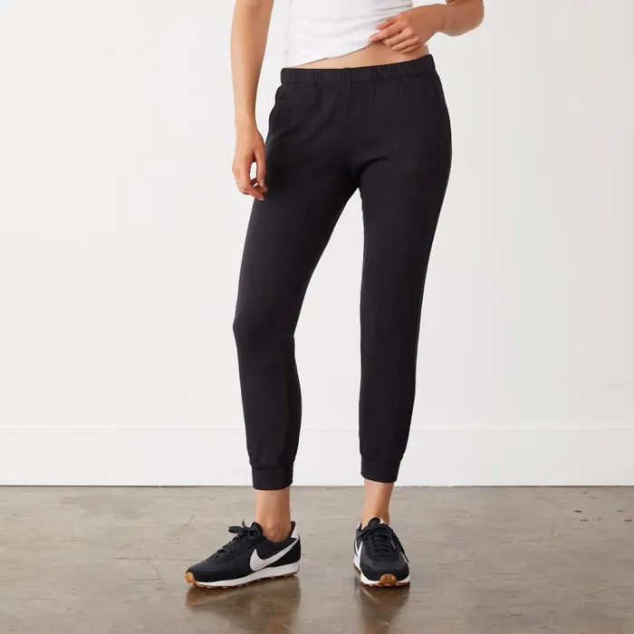 MONROW SWEATS Supersoft Fleece Jogger Faded Black 8211 Shop