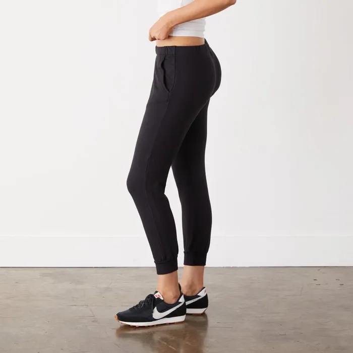 MONROW SWEATS Supersoft Fleece Jogger Faded Black 8211 Shop