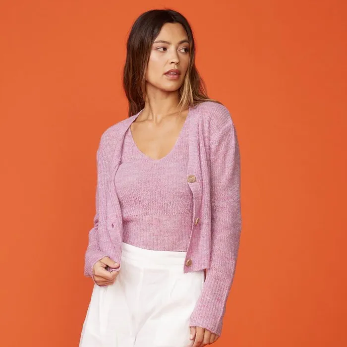 MONROW SWEATSHIRTS Mohair Cardigan Raspberry Rose 8211 Shop