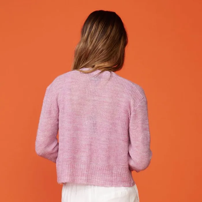 MONROW SWEATSHIRTS Mohair Cardigan Raspberry Rose 8211 Shop