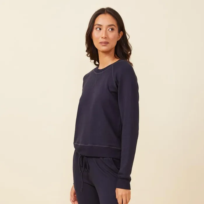 MONROW SWEATSHIRTS Supersoft Fleece Raglan Neptune 8211 Shop