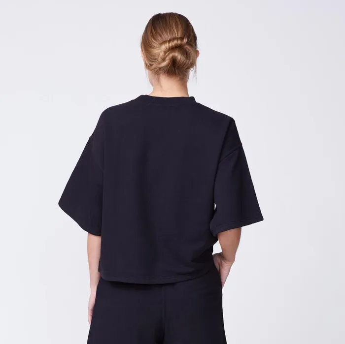 MONROW TEES 90039s Classic Sweatshirt Tee Black 8211 Shop