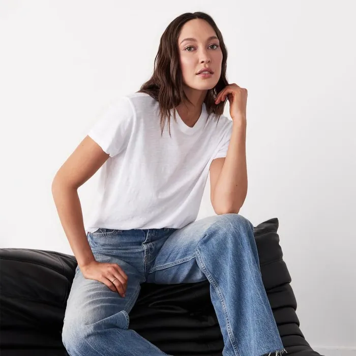MONROW TEES Textured TriBlend Basic Crew Neck Tee White 8211 Shop