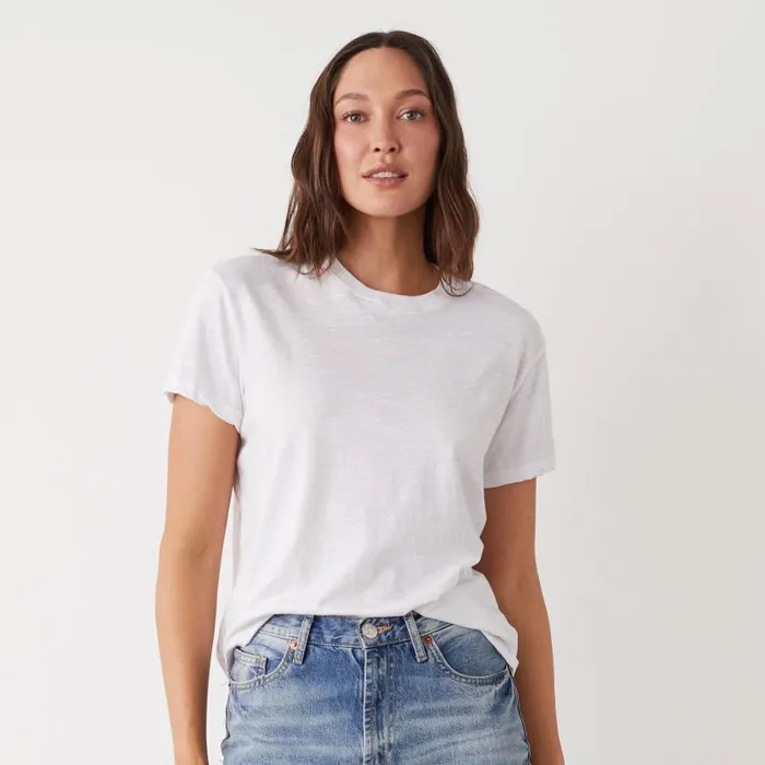 MONROW TEES Textured TriBlend Basic Crew Neck Tee White 8211 Shop