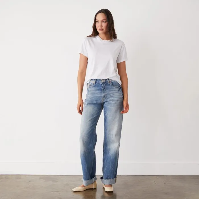 MONROW TEES Textured TriBlend Basic Crew Neck Tee White 8211 Shop