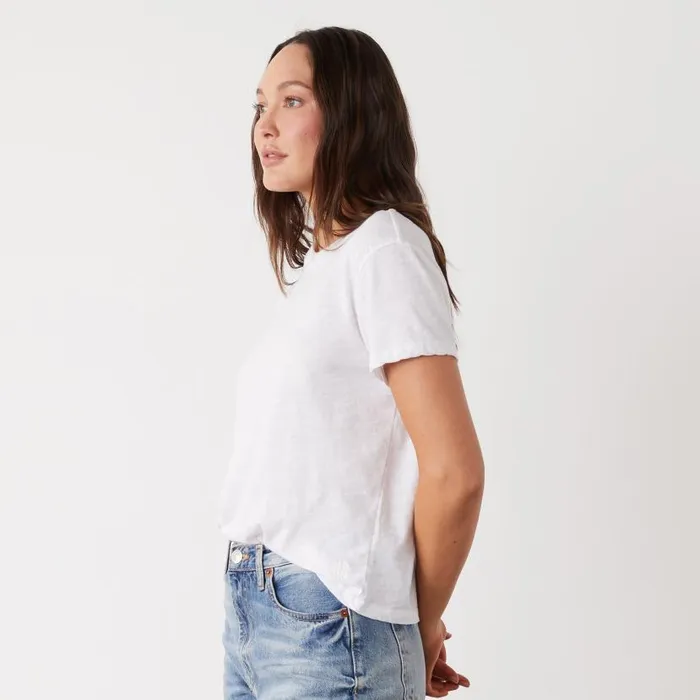 MONROW TEES Textured TriBlend Basic Crew Neck Tee White 8211 Shop