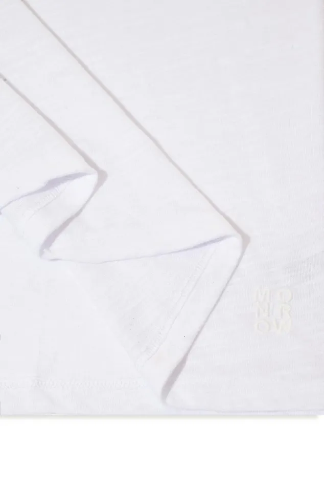 MONROW TEES Textured TriBlend Basic Crew Neck Tee White 8211 Shop