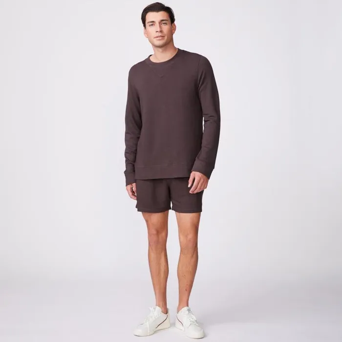 MONROW VIEW ALL Supersoft Fleece Crew Neck Sweatshirt Cocoa 8211 Shop