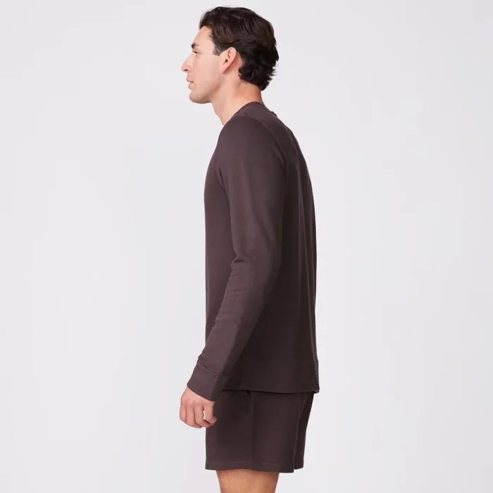 MONROW VIEW ALL Supersoft Fleece Crew Neck Sweatshirt Cocoa 8211 Shop