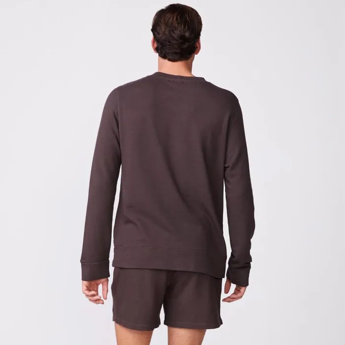 MONROW VIEW ALL Supersoft Fleece Crew Neck Sweatshirt Cocoa 8211 Shop