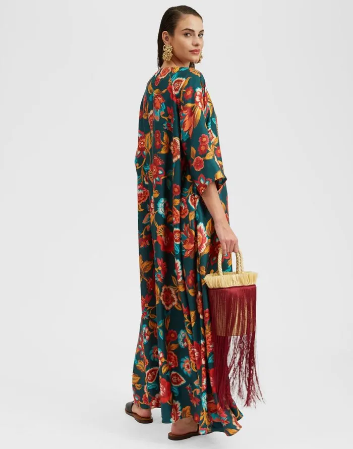 Muumuu Dress Round Neck Hottie Emerald Women La Double J Dresses Muumuu Dress Round Neck Hottie Emerald Women La Double J Dresses