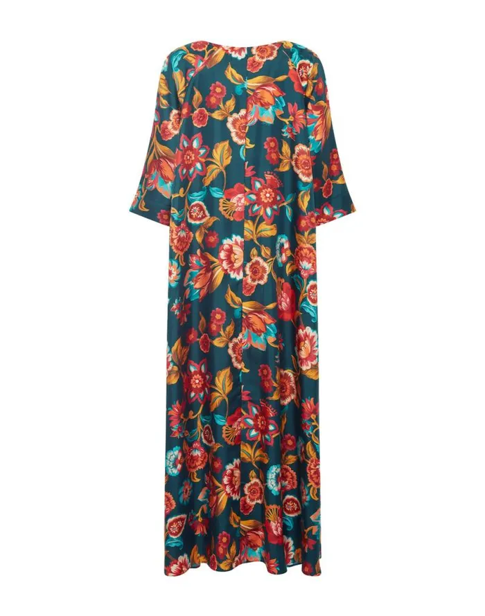Muumuu Dress Round Neck Hottie Emerald Women La Double J Dresses Muumuu Dress Round Neck Hottie Emerald Women La Double J Dresses