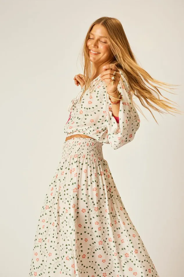 Natalie Martin AMELIA TOP Pinwheel Cotton Shop Tops