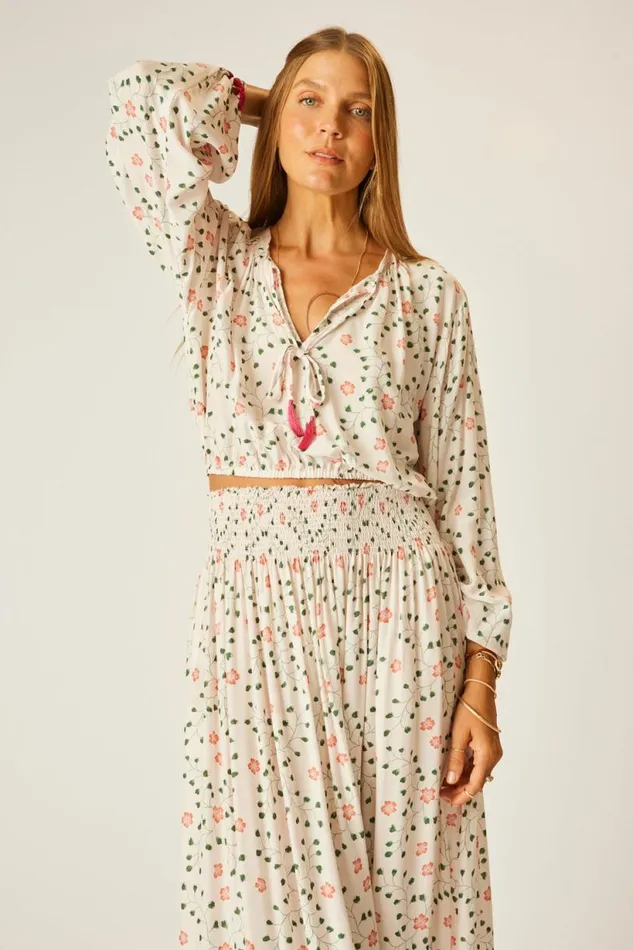 Natalie Martin AMELIA TOP Pinwheel Cotton Shop Tops