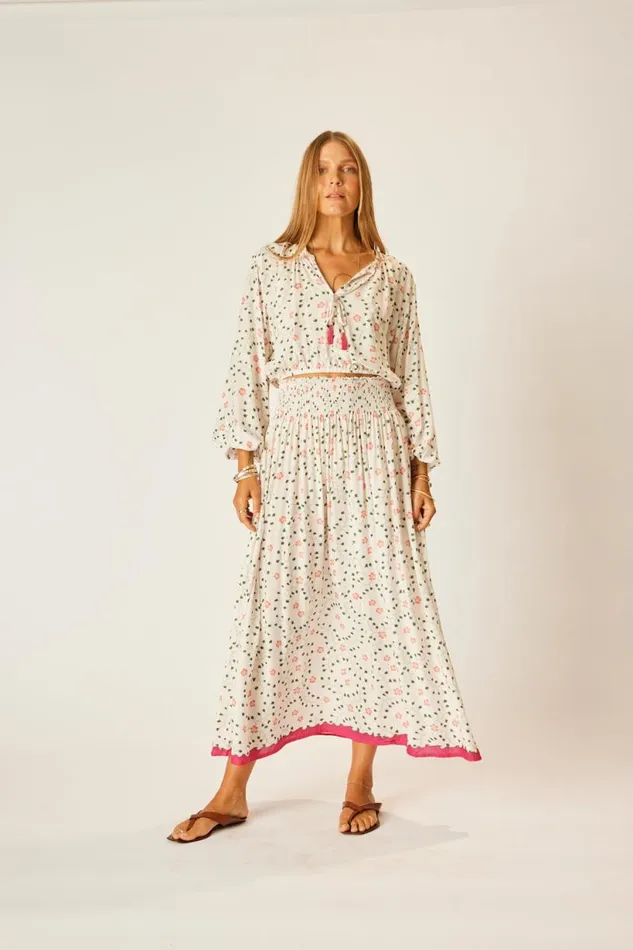 Natalie Martin AMELIA TOP Pinwheel Cotton Shop Tops