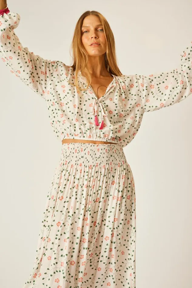 Natalie Martin AMELIA TOP Pinwheel Cotton Shop Tops