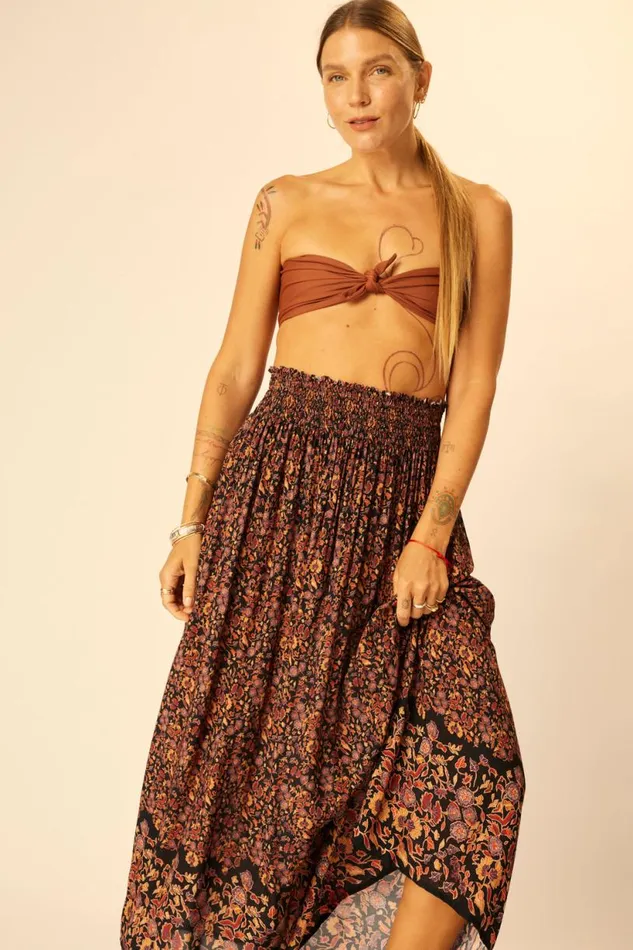 Natalie Martin BELLA SKIRT Petite Fleur Noire Shop Bottoms