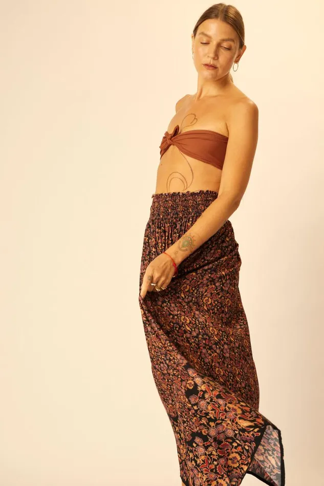 Natalie Martin BELLA SKIRT Petite Fleur Noire Shop Bottoms